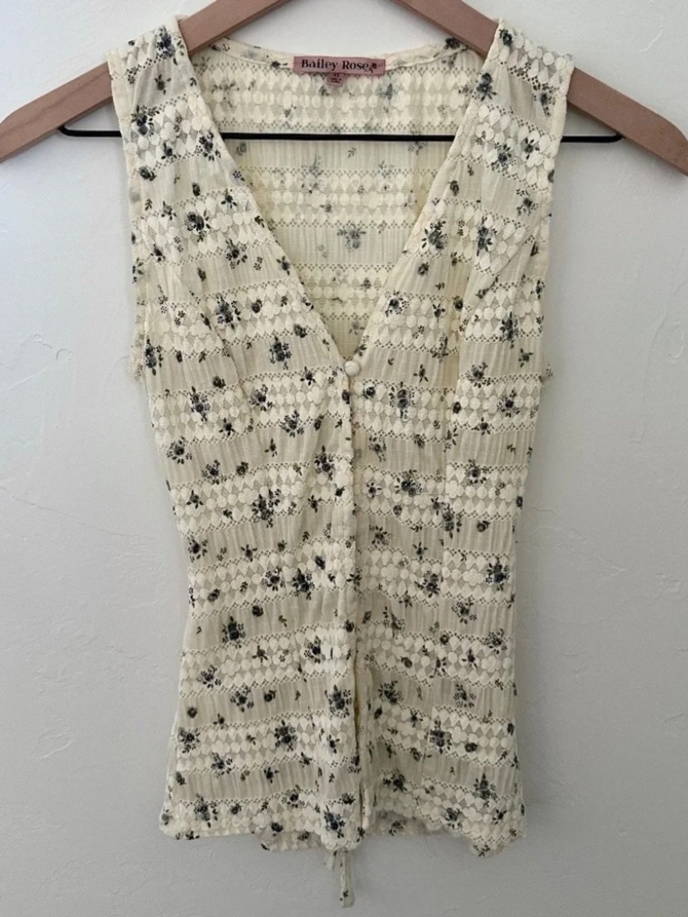 Vintage Floral Lightweight Vest